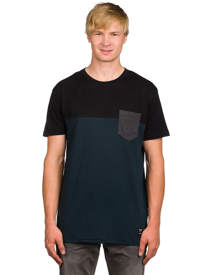 Iriedaily Block Pocket T-Shirt sininen