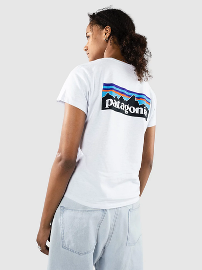 Patagonia P-6 Logo Responsibili T-Paita valkoinen