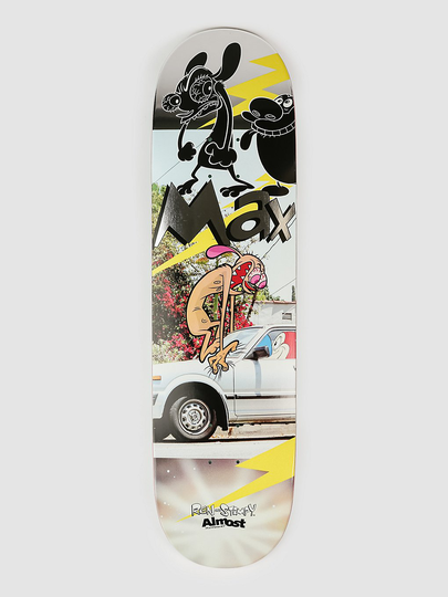 Almost Ren & Stimpy Road Rage R7 Max 8.5" Skateboard Deck kuviotu
