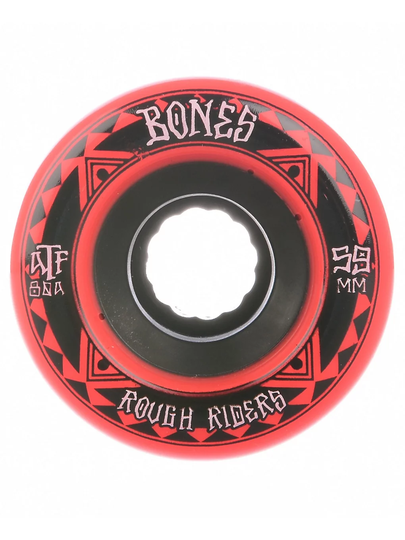 Bones Wheels ATF Rough Riders Runners 80A 56mm Wheels punainen