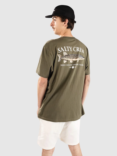 Salty Crew Euro Pike Premium T-paita vihreä
