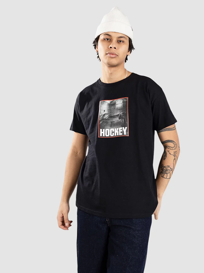 Hockey Skateboards Bed Rot T-paita musta