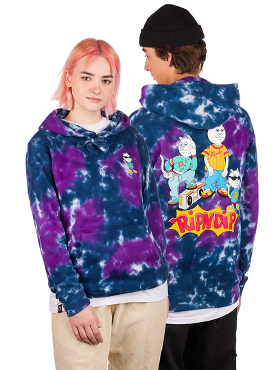 RIPNDIP Nerm and the Gang Hoodie tiedye