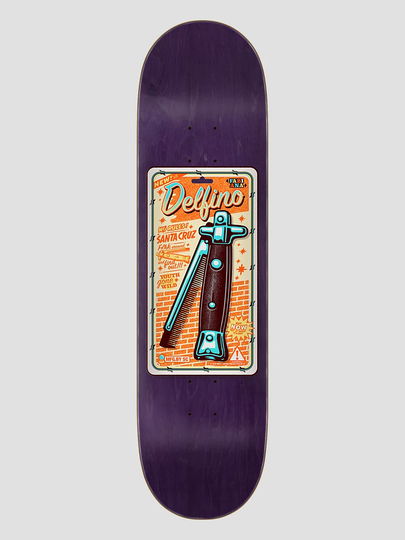 Santa Cruz Delfino Switchblade Comb 8.25" Skeittilaudan dekki kuviotu