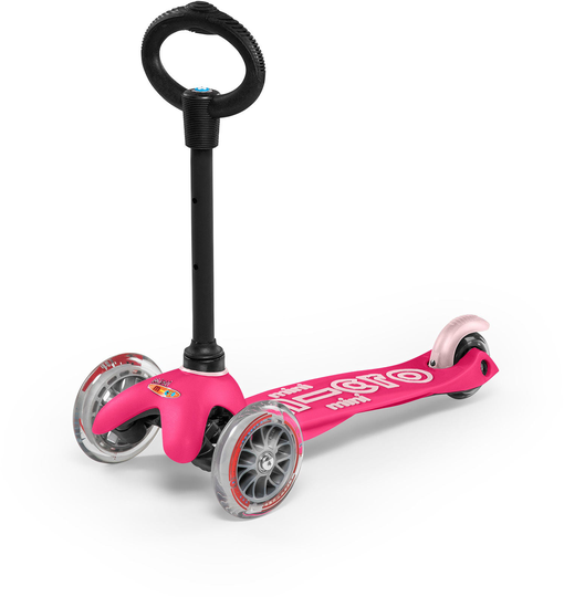 Micro Mini 3 in 1 Deluxe Kolmipyöräinen Potkulauta, Pinkki