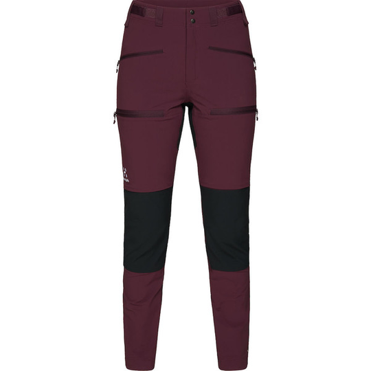 Haglöfs Rugged Slim Pant Women - Aubergine/true Black - Naiset - 36