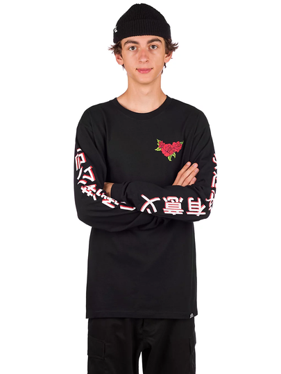 Broken Promises Forever Kanji Longsleeve T-Shirt musta