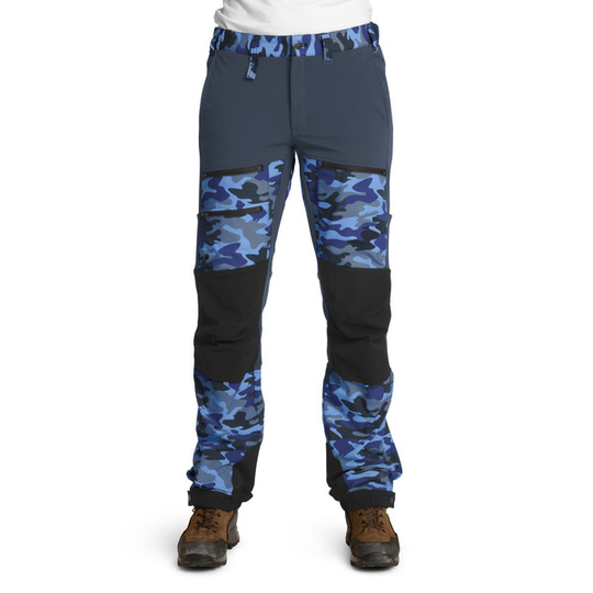 Is Not Enough Athena Trekking Pro Pants - Blue Horizon Camouflage - Naiset - XS