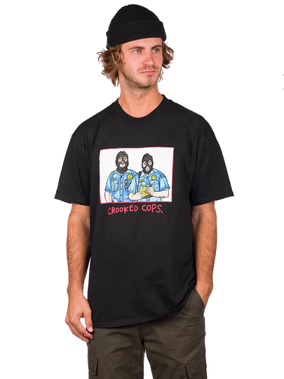 Salem7 Crooked Cops T-Shirt musta