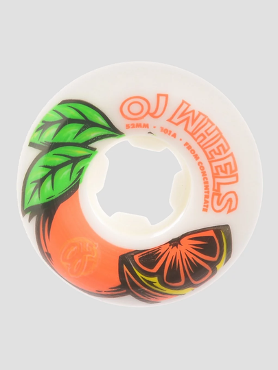 OJ Wheels From Concentrate 2 Hardline 101A 52mm Wheels valkoinen