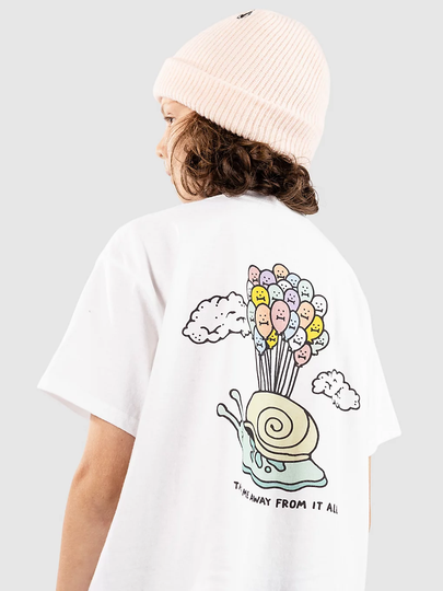 A.LAB Snail Mail Kids T-Paita valkoinen
