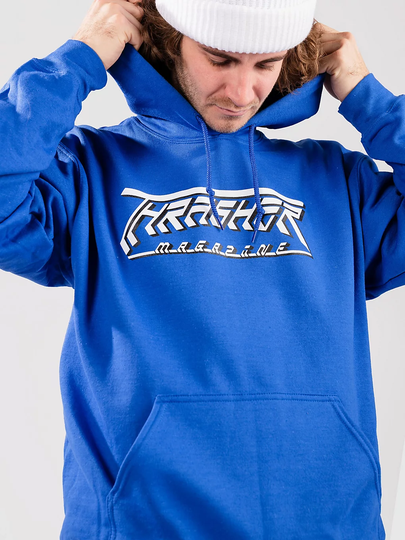 Thrasher Future Logo Hoodie sininen