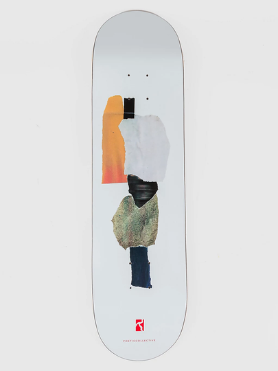 Poetic Collective Minimalist 8.25" Skateboard Deck valkoinen