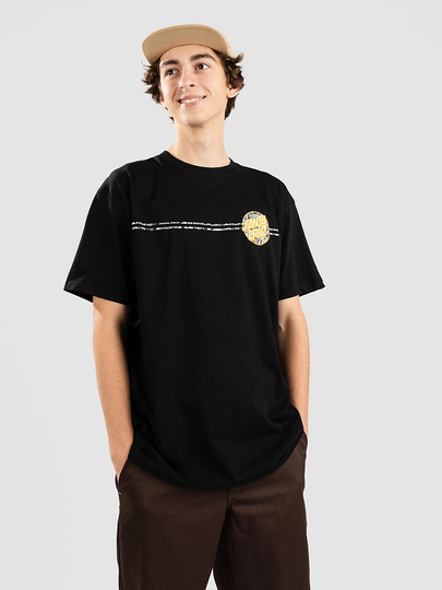 Santa Cruz Flier Dot T-Shirt musta