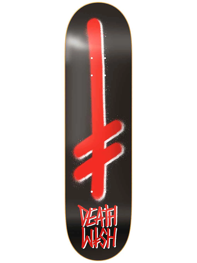 Deathwish Gang Logo Black Red 8.0" Deck kuviotu
