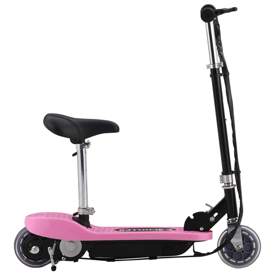 vidaXL Sähköpotkulauta satulalla 120 W pinkki