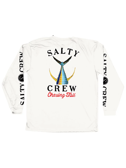 Salty Crew Tailed Rashguard Pitkähihainen T-paita valkoinen