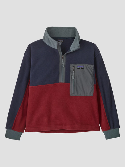 Patagonia Microdini 1/2 Kids Half-Zip Fleeceneule kuviotu