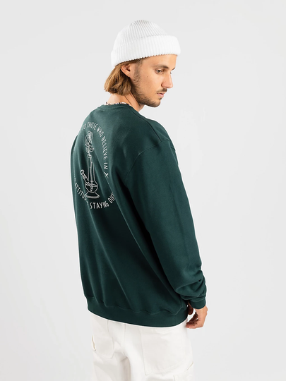 Iriedaily Rosebong Crew Neulepaita vihreä