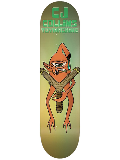 Toy Machine Collins Slingshot 8.0" Skateboard Deck vihreä