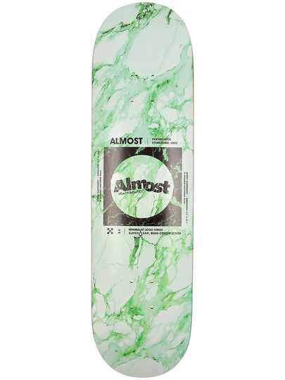 Almost Minimal Marble Super Sap R7 8.25" Skateboard Deck vihreä