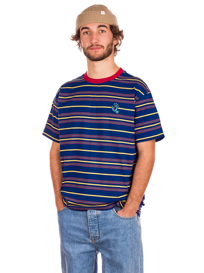 Santa Cruz Mini Hand Stripe T-Shirt sininen