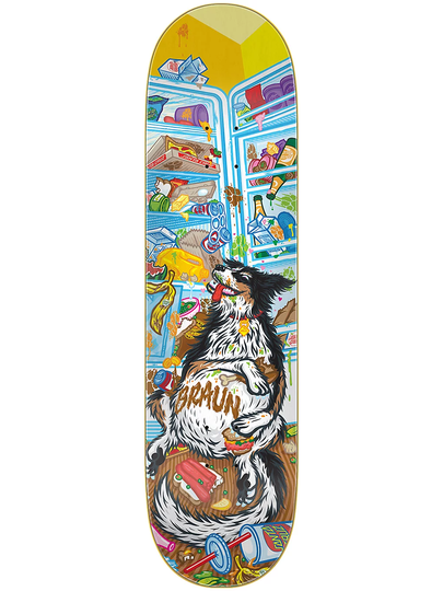 Santa Cruz Braun Munchies Everslick 8.25" Skateboard Deck kuviotu
