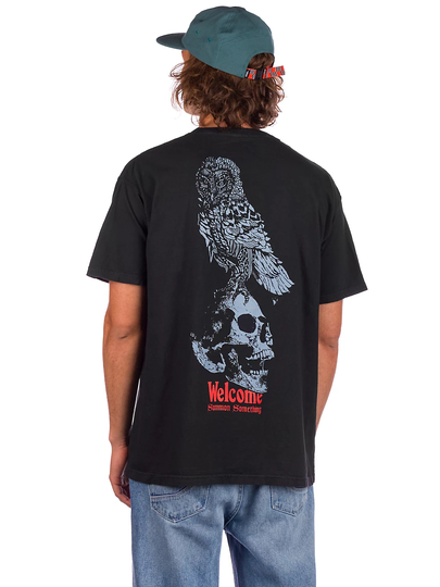 Welcome Bird Brain Garment Dyed T-Shirt musta