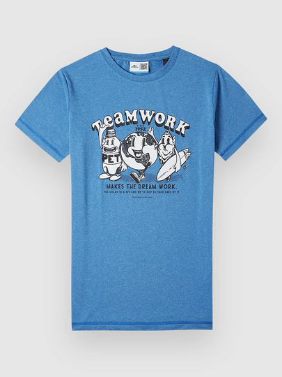 O'Neill Hybrid Teamwork Kids T-Paita sininen