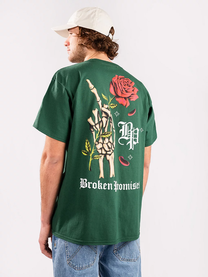 Broken Promises Wishful Thinking T-Shirt vihreä