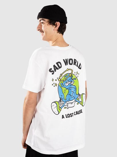 A Lost Cause Sad World T-paita valkoinen