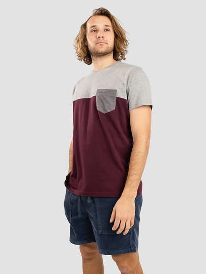 Iriedaily Block Pocket T-paita punainen