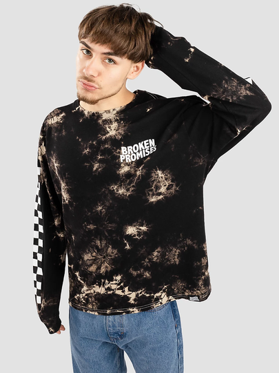Broken Promises Two Tone Long Sleeve T-Shirt tiedye