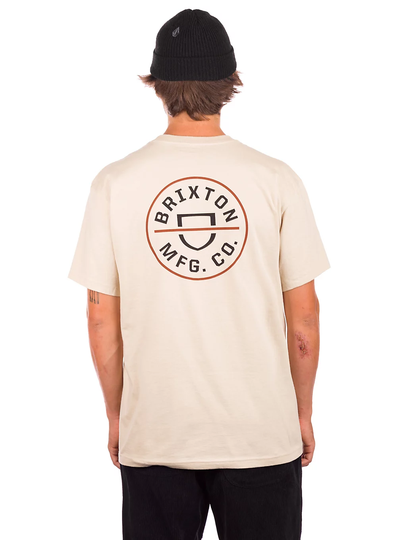 Brixton Crest II T-Shirt ruskea