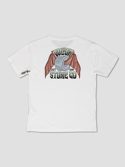 Volcom Bat Wheel Bsc T-Shirt valkoinen