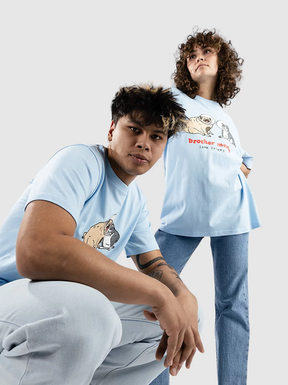 Brother Merle Love Stinks T-paita sininen