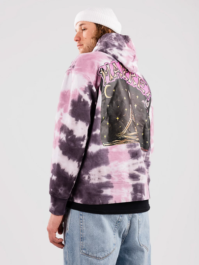 Market Namaste Bear Day and Night Hoodie tiedye