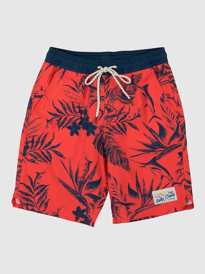 Salty Crew Island Days Elastic Boardshorts punainen