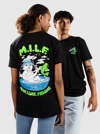 RIPNDIP M.I.L.F. T-paita musta