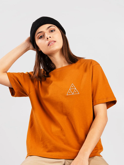 HUF Embroidered TT Relax T-Shirt ruskea